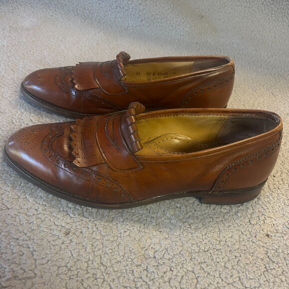 JOHNSTON & MURPHY Aristocraft Loafers 11 NARROW Leather Tassel Slip On Shoes main image 14